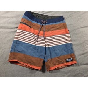 NWOT *READ* Patagonia Wavefarer Boardshorts Fitz Stripe‎ Mens 28